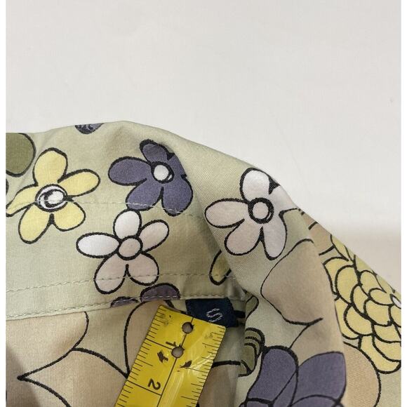 LORENZINI Men's Modern Fit Shirt S Button Down Abstract Floral Merate Italy - Picture 4 of 7